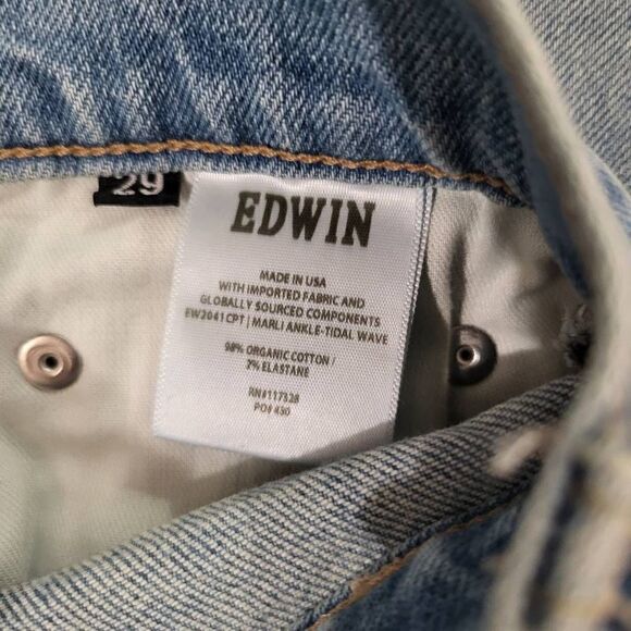 EDWIN Marli High-Rise Wide-Leg Ankle Jeans - Picture 13 of 14